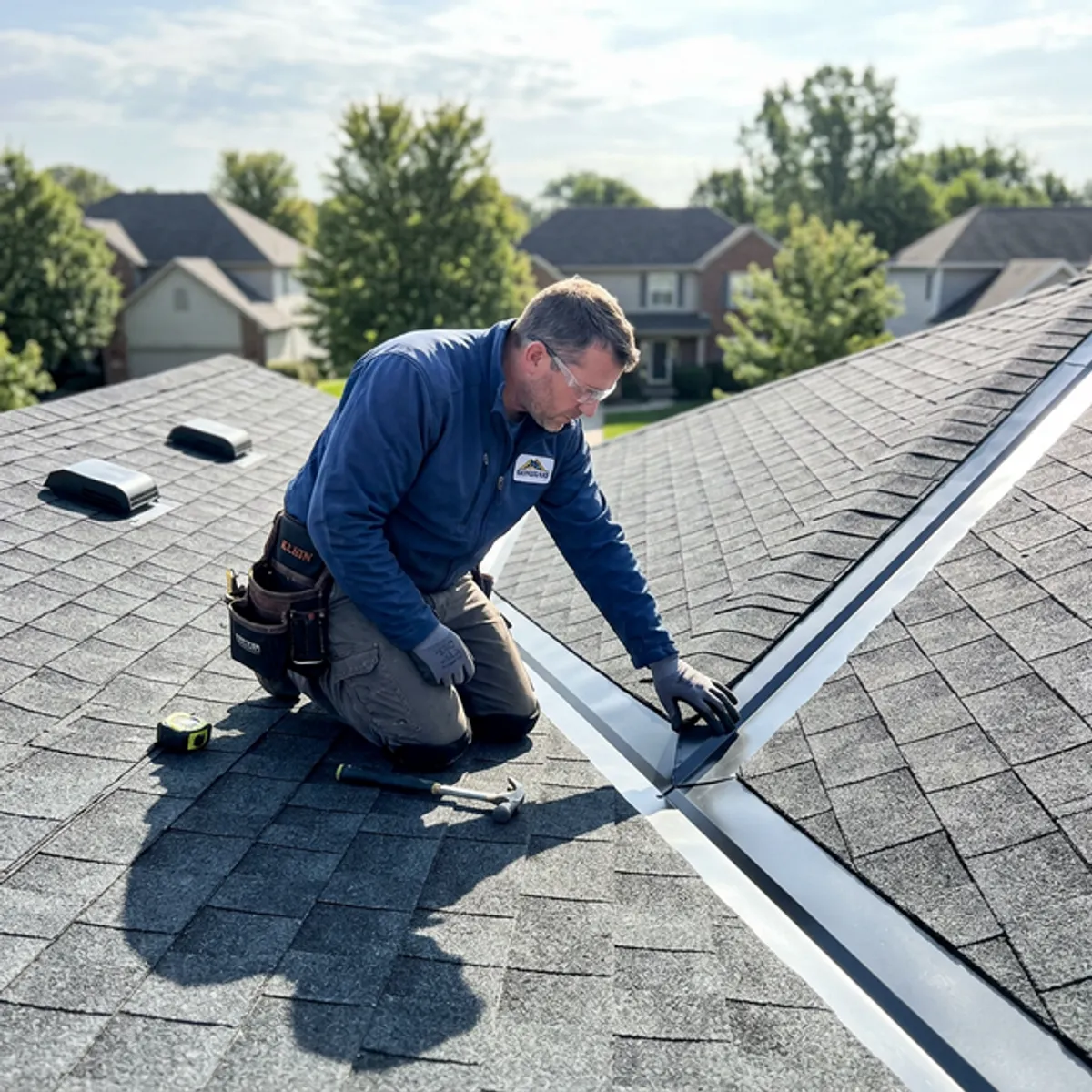 Completed roofing project and materials in Utah